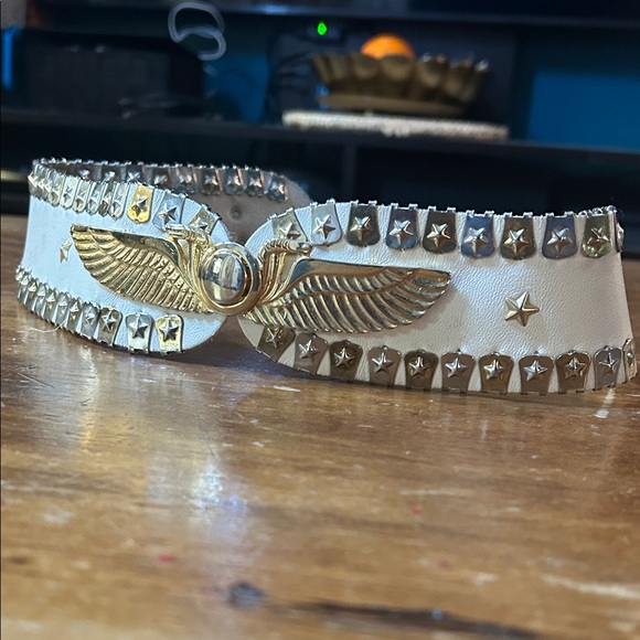R.Evasion Accessories - Vintage Studded Wing Statement Belt (R. Evasion)